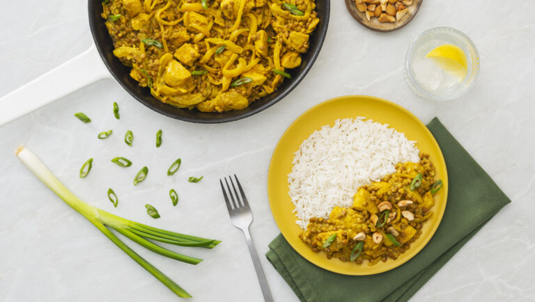 Chicken and Lentils with Cashews
