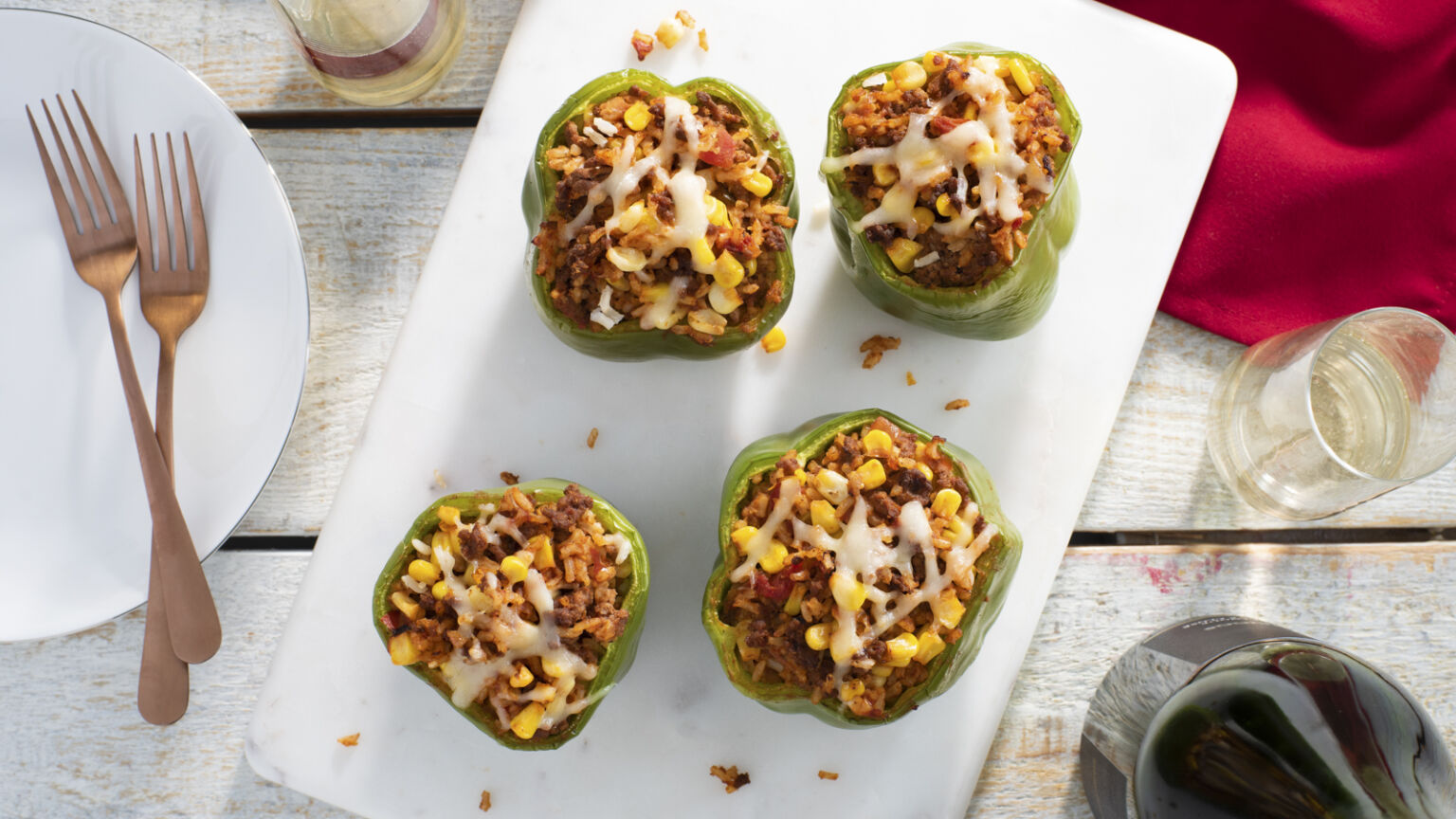 Easy Santa Fe Stuffed Peppers