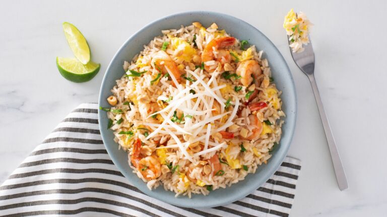 Shrimp Pad Thai with Jasmine Rice