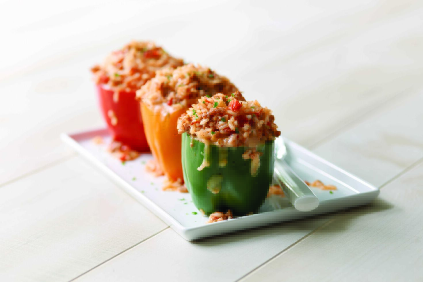 Spicy Stuffed Bell Peppers with Italian Sausage