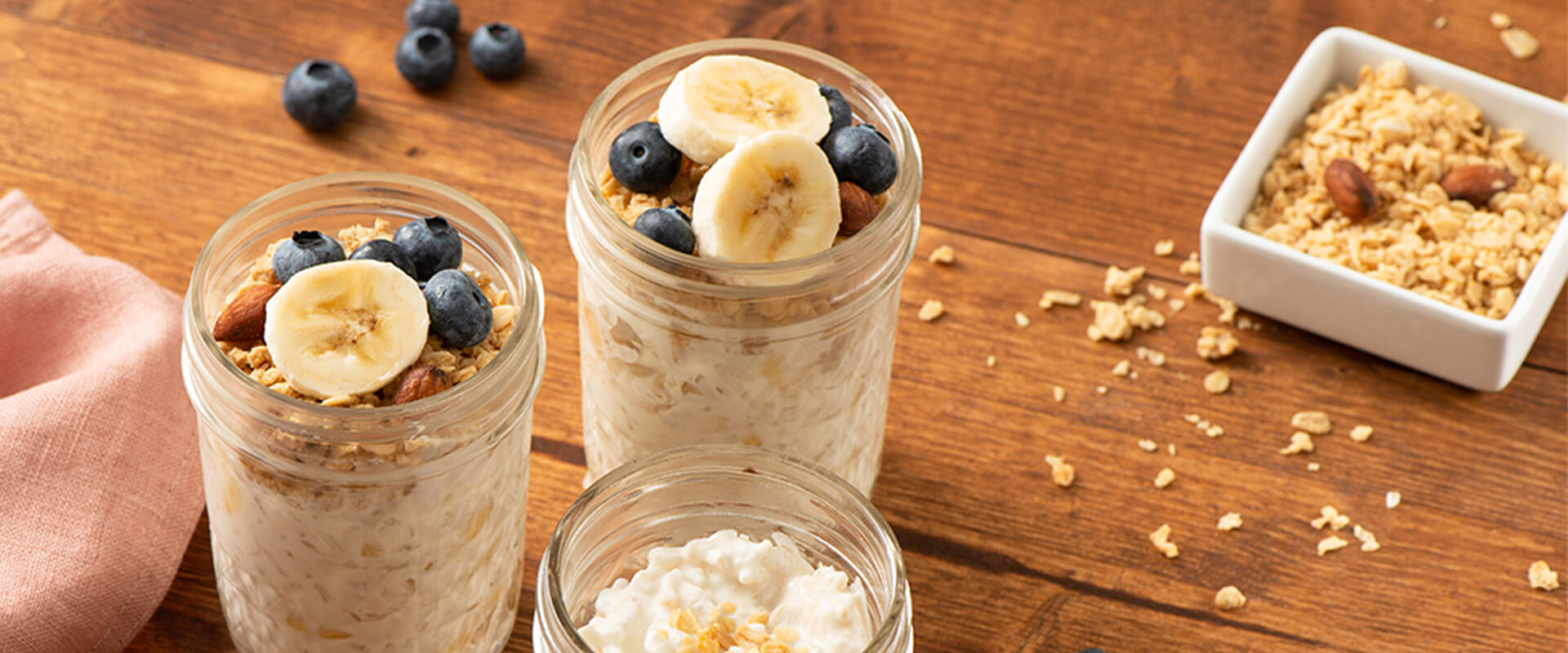 Fruit and Granola Parfait with Brown Rice