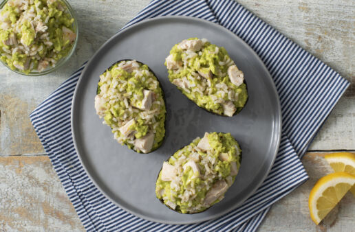 chicken, avocado and brown rice salad