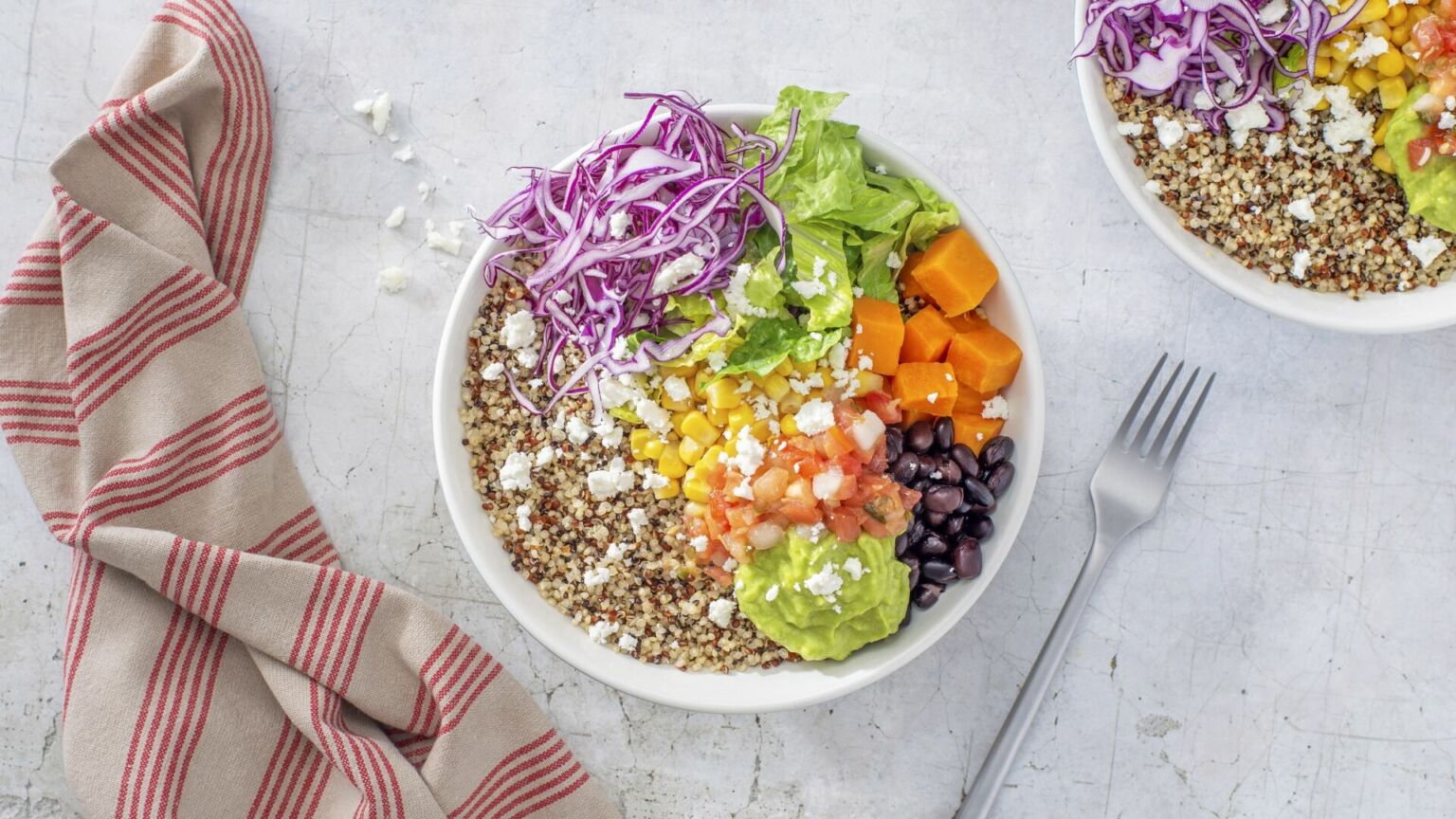 Quinoa Burrito Salad Bowl