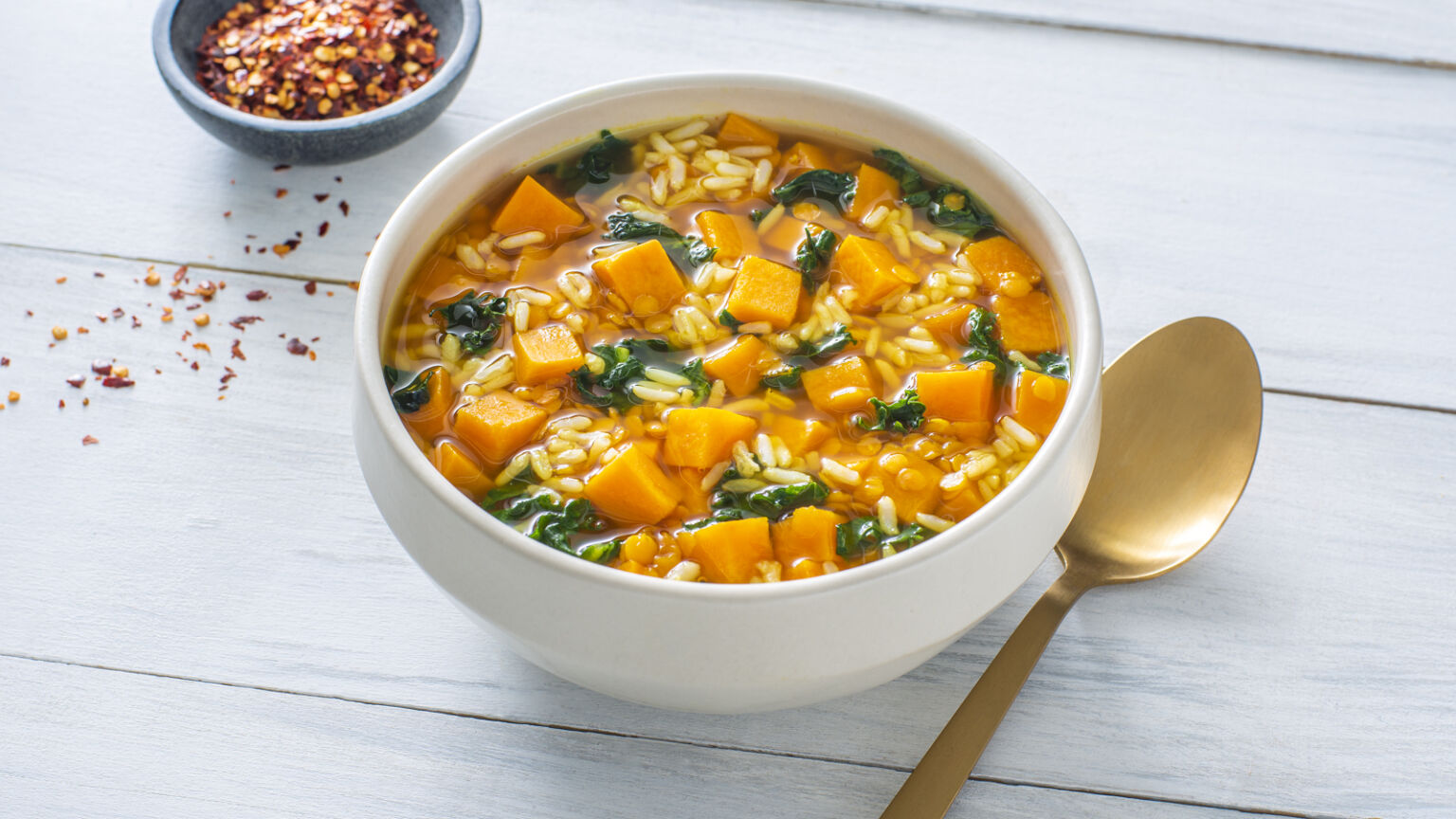Red Lentil Sweet Potato Soup