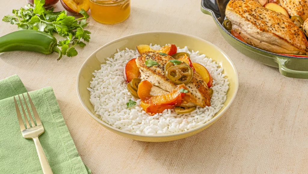 jalapeño peach chicken